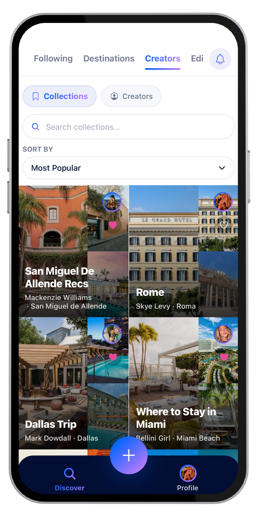 RoamRecs discovery preview