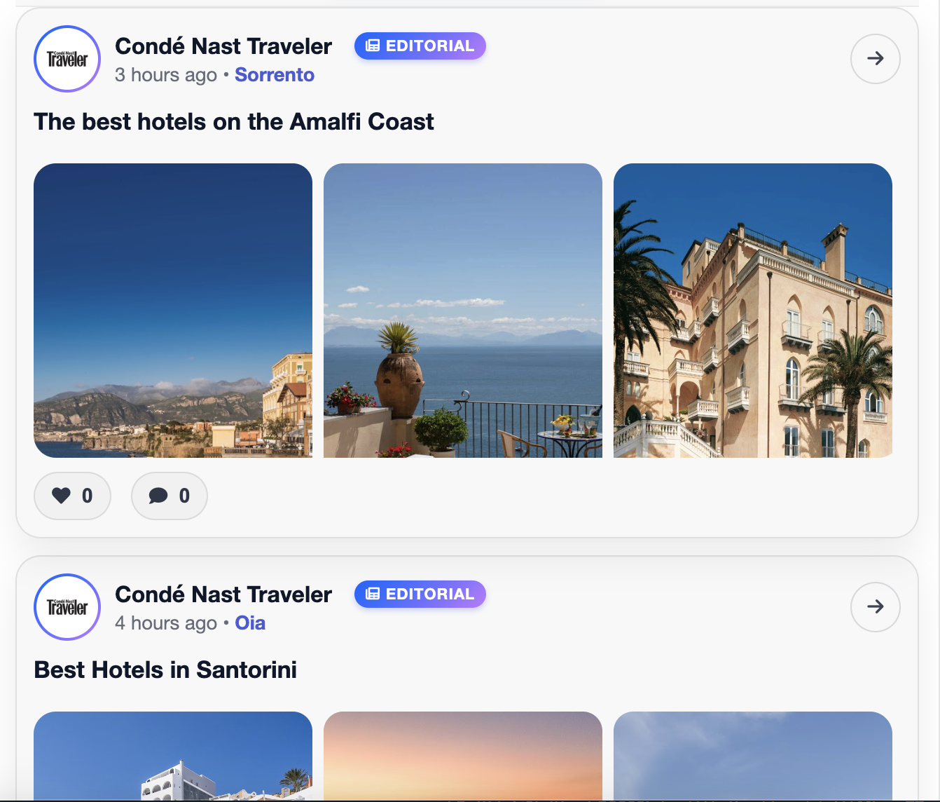 RoamRecs mobile app preview