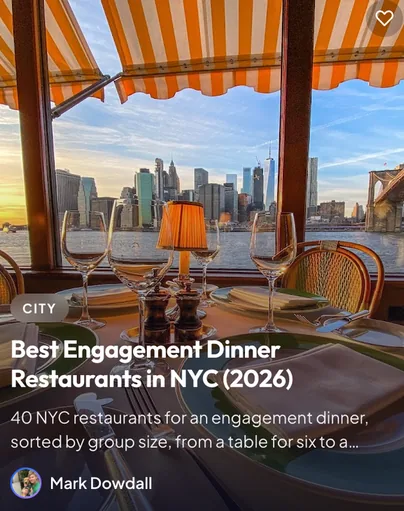 RoamRecs guide: Best Engagement Dinner Restaurants in NYC (2026)